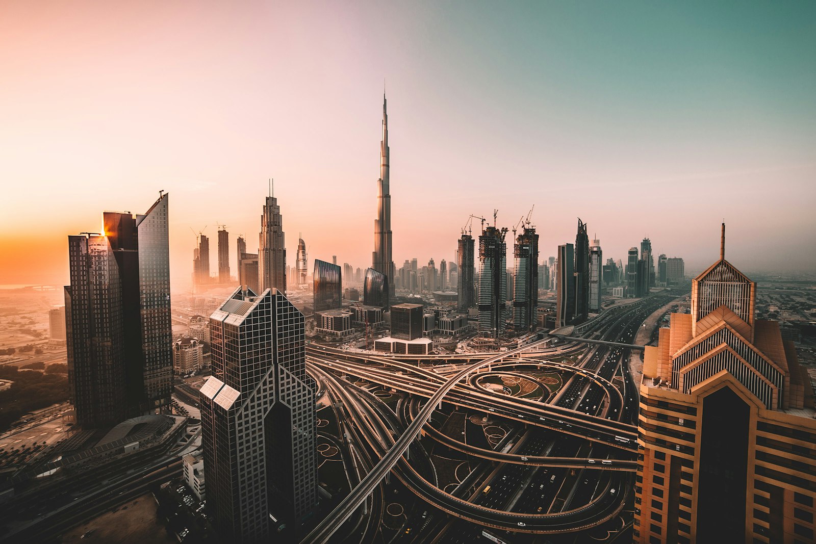 Dubai skyline with the Burj Khalifa, a leading destination for Indian professionals